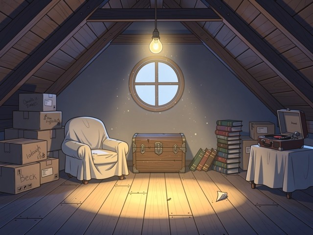 Attic — illustrated room art