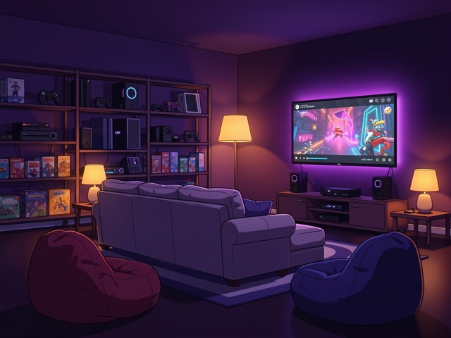 Game Room — illustrated room art