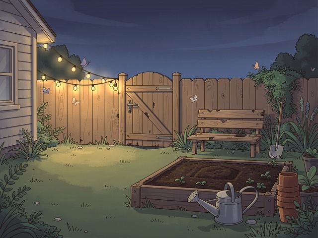 Garden — illustrated room art