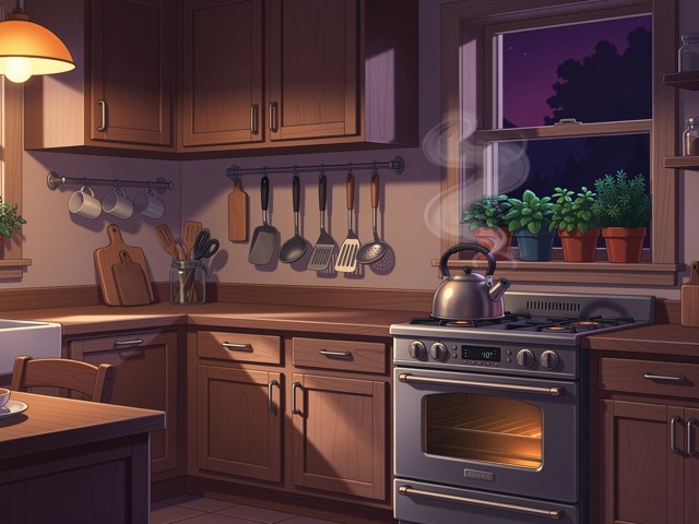 Kitchen — illustrated room art